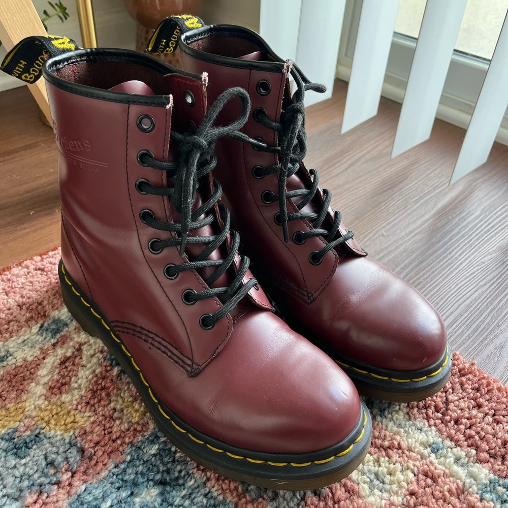 Dr. Martens cherry red boot